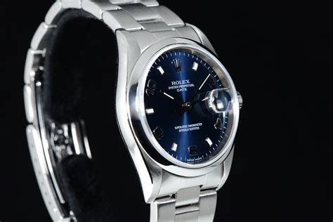 rolex oyster perpetual date quadrante blu|rolex oyster perpetual price list.